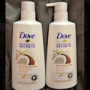 2 Pack Dove Nourishing Secrets Coconut Moisturizer